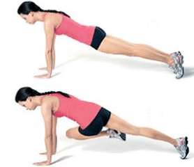 a set of exercises to slim the abdomen