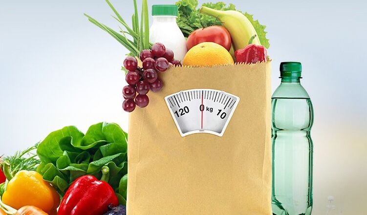 water and slimming products per week in 7 kg