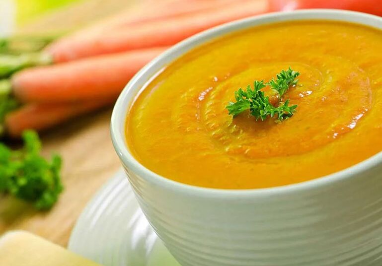 Diet vegetable puree soup for gout